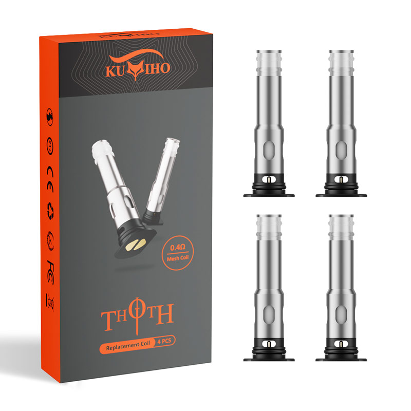 Kumiho THOTH Replacement Coils for THOTH T, THOTH T PRO, THOTH G, THOTH C, THOTH S  Pod (4pcs/pack)